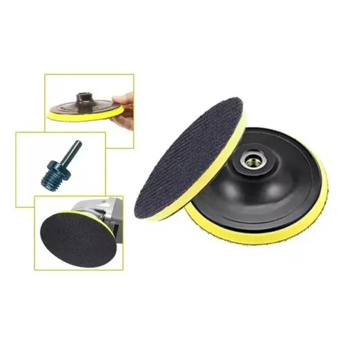 suporte disco 180mm 7 pol politriz esmerilhadeira lixa m14 bom-5124