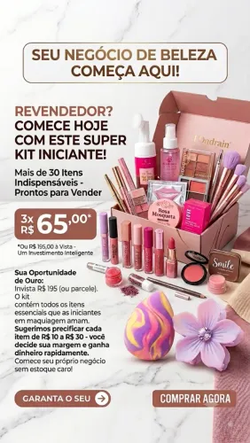 Kit para empreender com maquiagem!