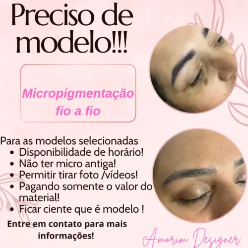 Modelo para micropigmentação 