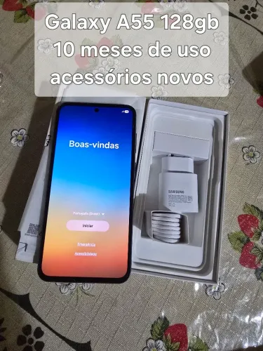 Galaxy A55 128gb com NF impecável pouco uso