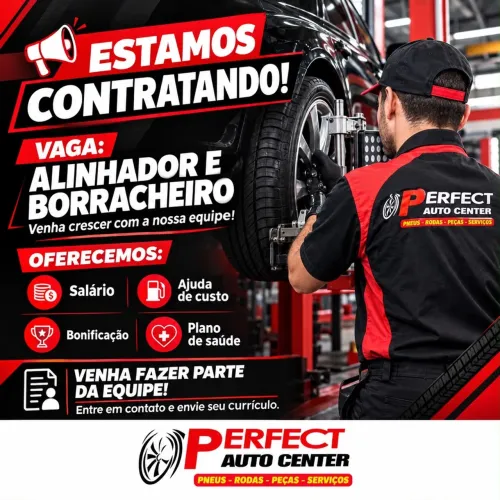 Vaga emprego! Alinhador / borracharia / mecânico