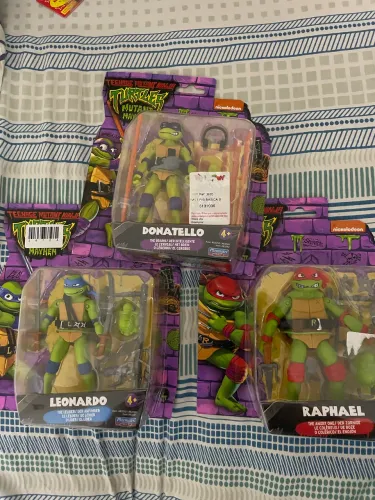 Tartarugas Ninja Playmates - Leonardo, Raphael e Donatello