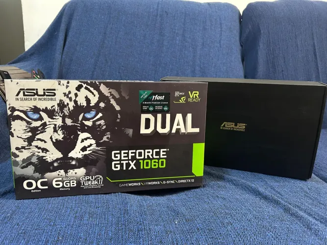 Placa de Vídeo ASUS GeForce GTX 1060 DUAL OC 6GB