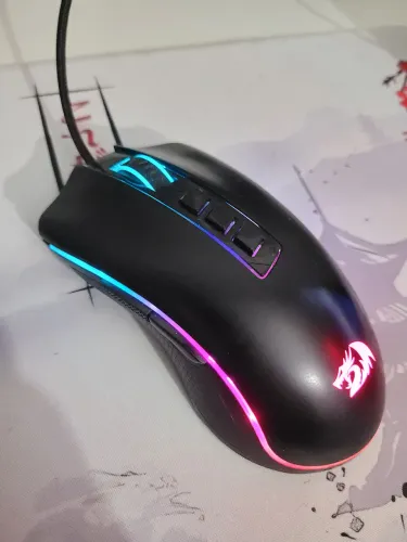 Mouse com fio Redragon cobra 12400dpi 8 botões