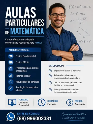 AULAS PARTICULARES DE MATEMÁTICA ?