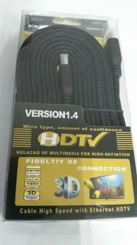 Cabo Hdmi 5 Metros FullHD 3D Extenção Hdmi Versão 1.4