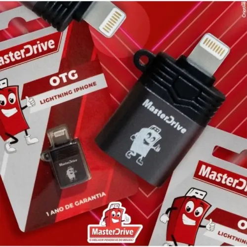 Adaptador Conector OTG Lightning Para iPhone - MasterDrive Original