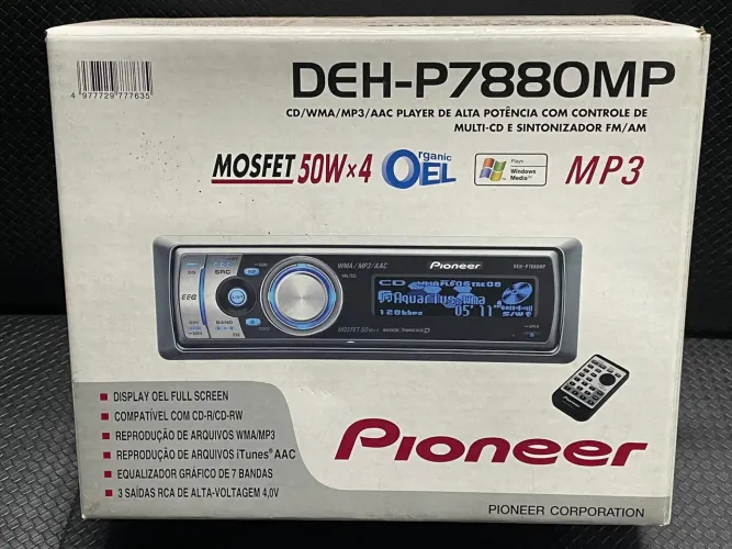 Cd rádio pioneer deh-p7880mp novo na embalagem vários gráficos na oferta so 6000,00