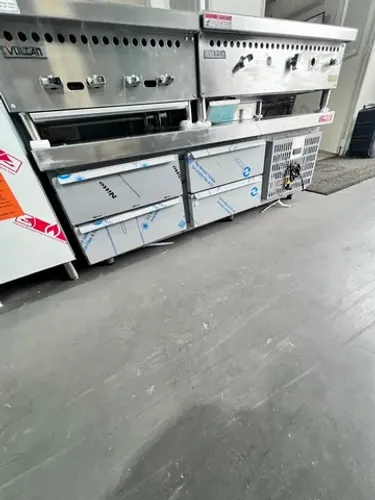 Balcão de servico refrigerado 150m total inox novo pronta entrega 