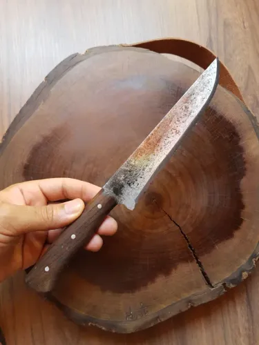 Faca artesanal de serra (03) Perfeito para o seu churrasco e cozinha