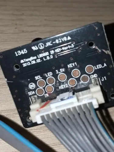 BOTÃO POWER E JOY DE COMANDO COM RF TV TOSHIBA 32" 40" 43"