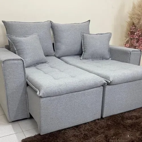 Sofá Cama/Retrátil Ravena 1,80m - Linho l655