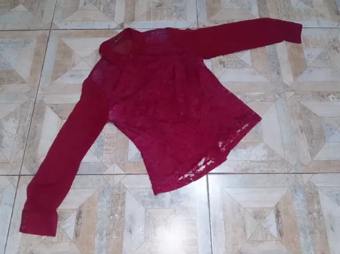 Blusa Feminina Seda Renda Transparente Gregory Tm P
