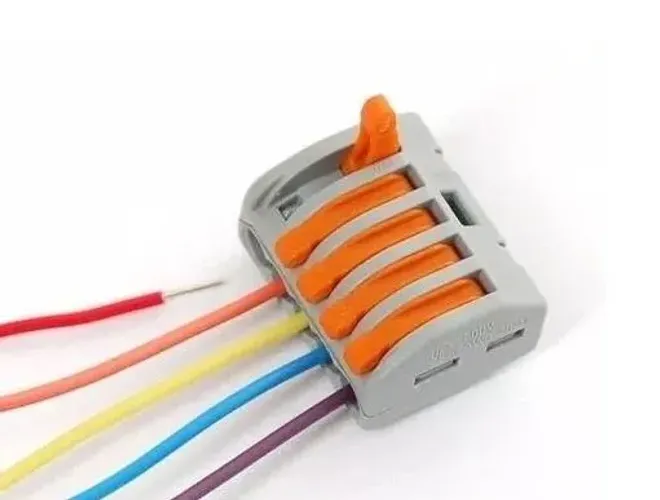 Conector Wago Borne De Emenda Para 5 Fios KIT 2 Unidades   Arduino Automação COD-CP53 