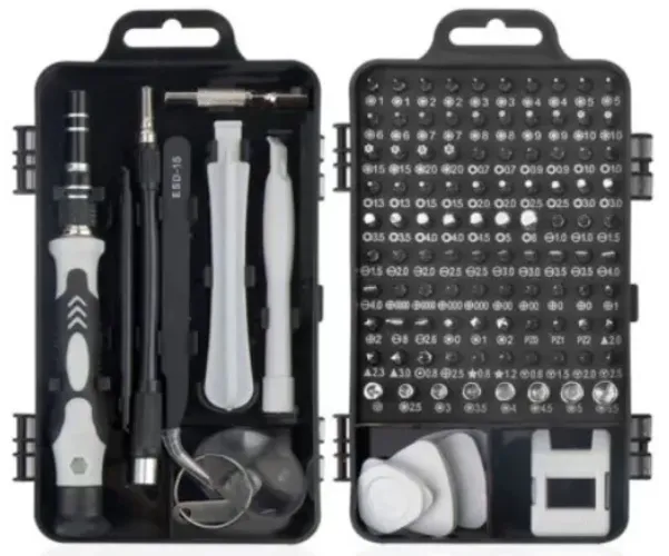 * Kit com 110 Chaves / Torx T3 T4 T5 T6 T7 T8 T9 T10 Adaptador p/ Parafusadeira z177* 