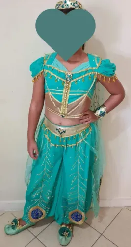 Fantasia princesa Jasmine, comprada no exterior 