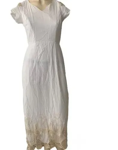 Vestido Longo Com Bordados