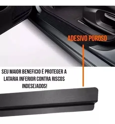 Soleira Adesiva preta 4 portas 