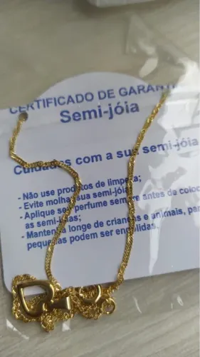 Semi Joia Gargantilha Corrente Com Pingente OURO 18K R$ 29,00 CADA
