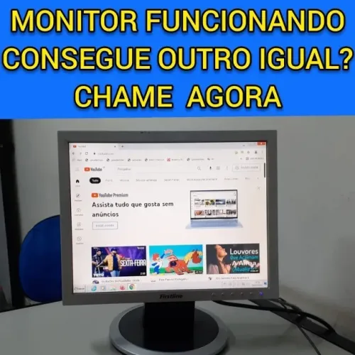 Monitor moderno funcionando cartão em ate 18x