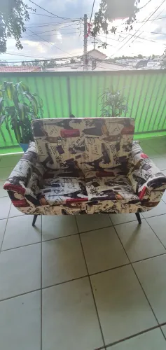 Sofá 2 Lugares Estampado