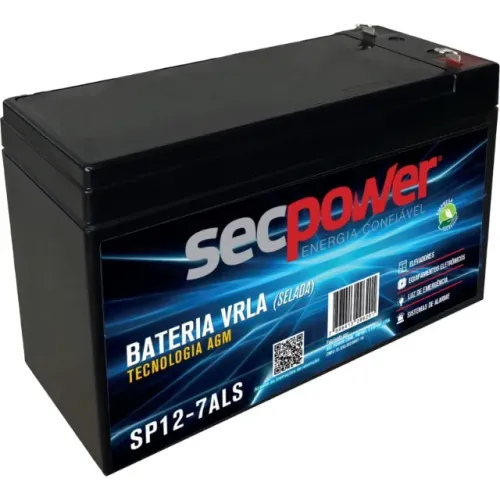 Bateria Secpower 12v 7ah Sp12-7als *ENTREGA GRÁTIS*