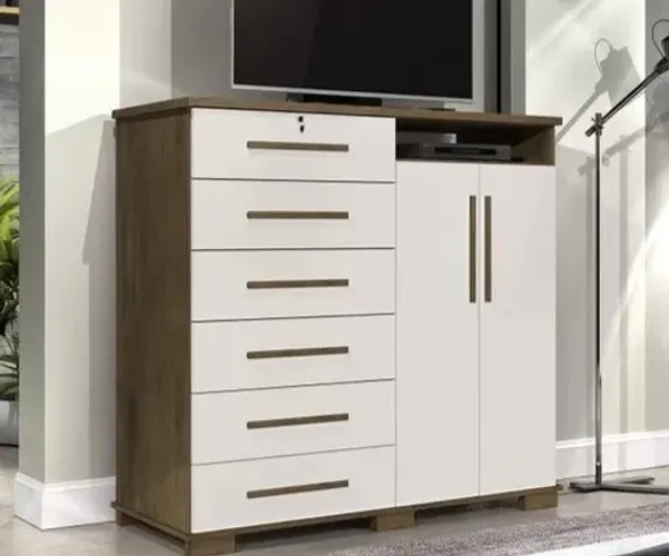 Cômoda Coliseu 6 Gavetas 2 Portas FAZEMOS ENTREGAS