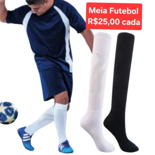 Meiao de futebol kit 2 peças sortidas 