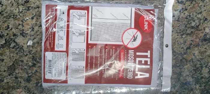 Kit 5 Telas Mosquiteiras 1,3 X 1,5m Contra Insetos Janela Branco