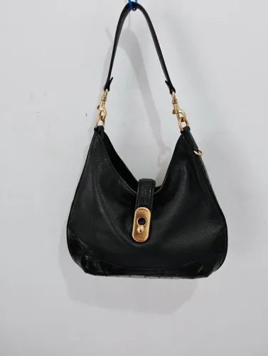 Bolsa Coach Original de Couro - Preta