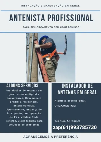 Serviços de técnico de instalação e Antenista 