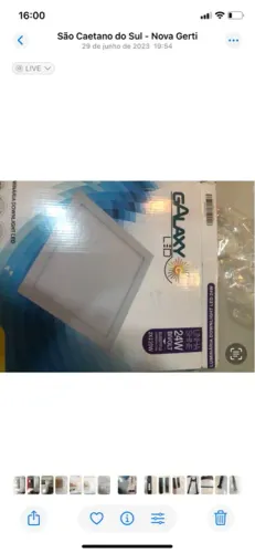 KIT DE LUZ LED ULTRA FINO PARA BAIXO DO GABINETE Luminária LED 24W 