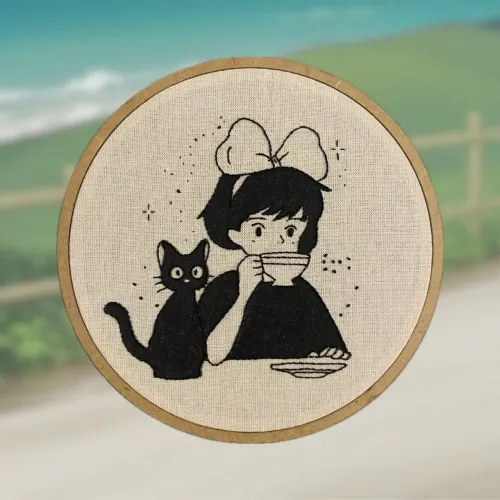 Quadro Bordado de Kiki's Delivery Service