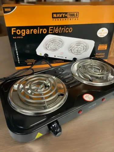 Fogão Elétrico de mesa 2 Bocas 400°C 2400W 11an