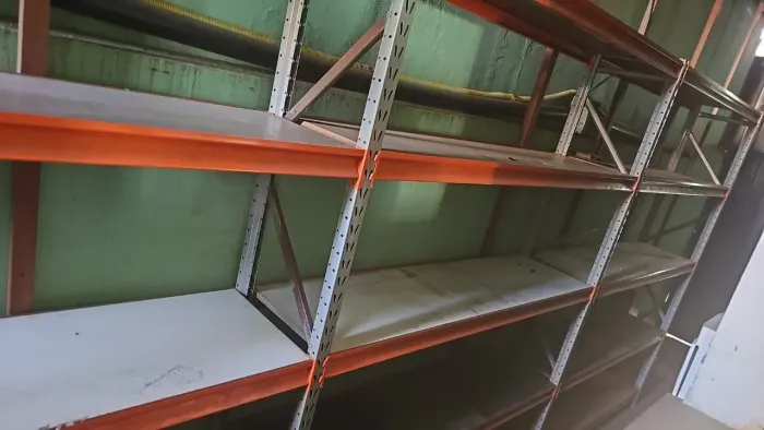 Conjunto 3 Mini Porta Pallet Laranja | 2,50m Altura | Reforçado