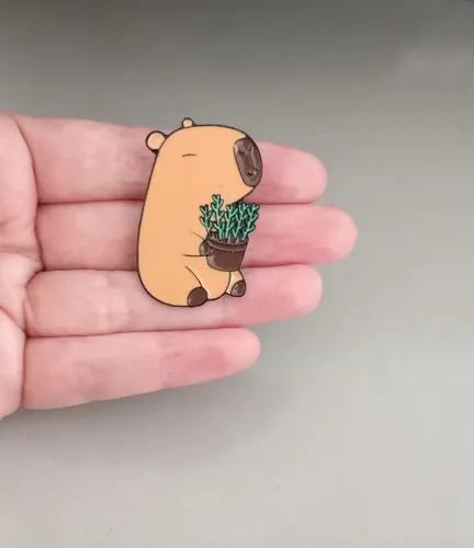 Pin Broche Capivara Vaso (novo)
