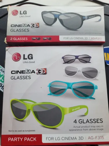 Kit 6 oculos 3d lg original