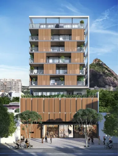 BOTAFOGO, Excelente 2 quartos, mobiliado, novo, com vaga