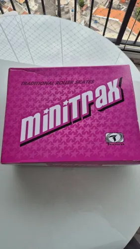 Patins Minitrax da Traxart ajustáveis 35 a 38 rosa