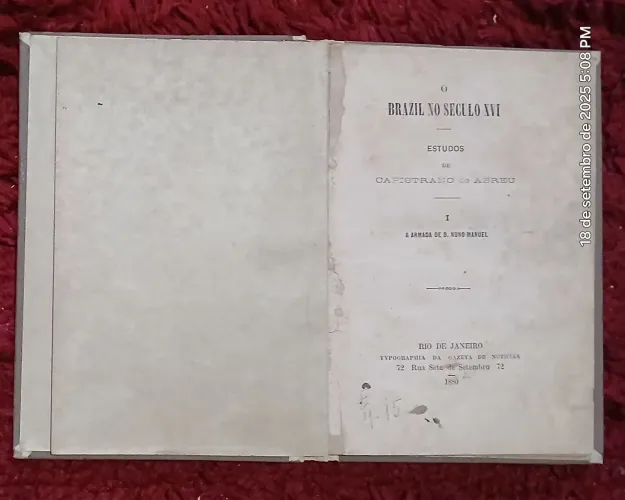 LIVRO; O BRASIL NO SÉCULO XVI/ CAPISTRANO DE ABREU.