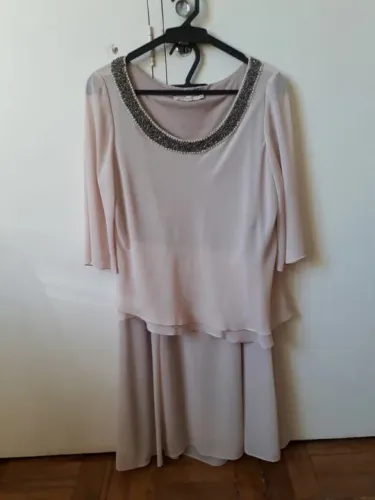 Vestido longo de festa - saia e blusa - senhoras idosas