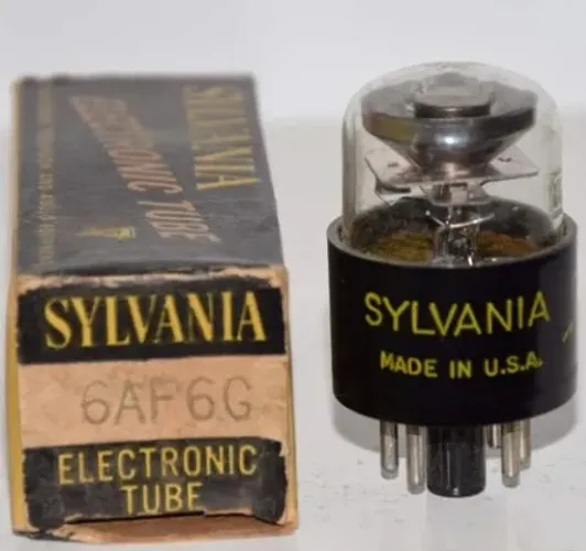 Válvula Olho Mágico Sylvania 6AF6 - NOS