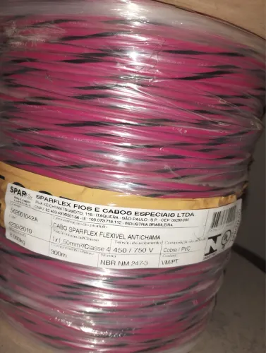 Cabo flexível 1,5mm2 cobre vermelho 100m