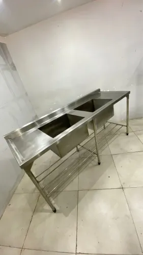 Pia com duas cubas, 1.90x60 
