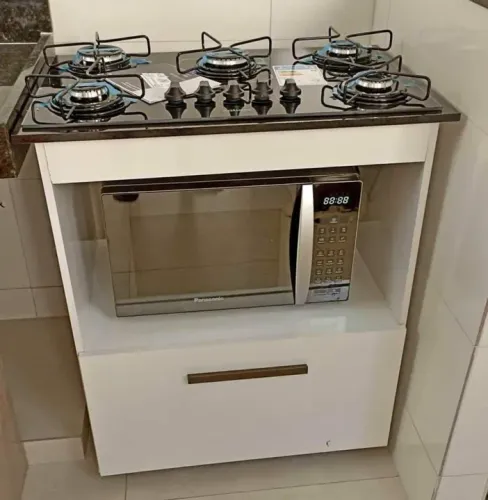 Balcão compacto para cooktop (não inclui fogão) peça nova