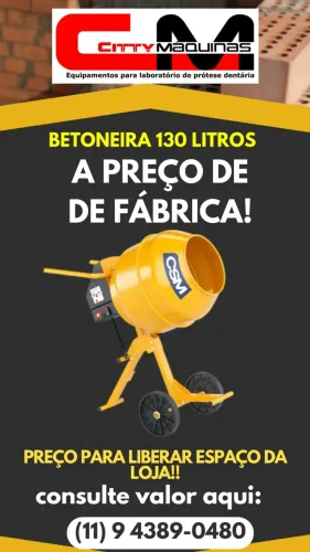 Betoneiras a Preço de Fábrica! Aproveite!