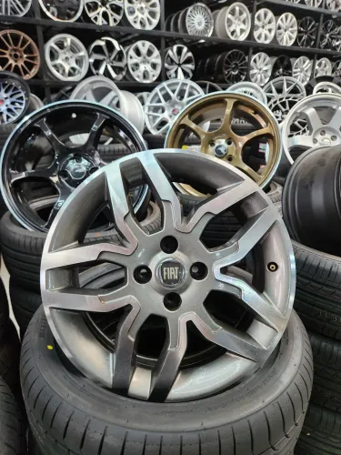 Jogo de rodas fiat ideia aro 16 4x98 originais 
