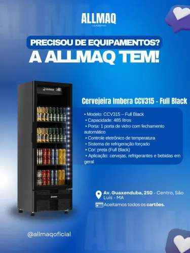 Cervejeira IMBERA 485 Litros CCV315 Full Black