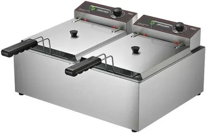 Fritador Elétrico 10 Litros 2 Cubas com Tampa FRCE 10  - VALENTE