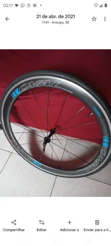 Roda carbono danteira oval